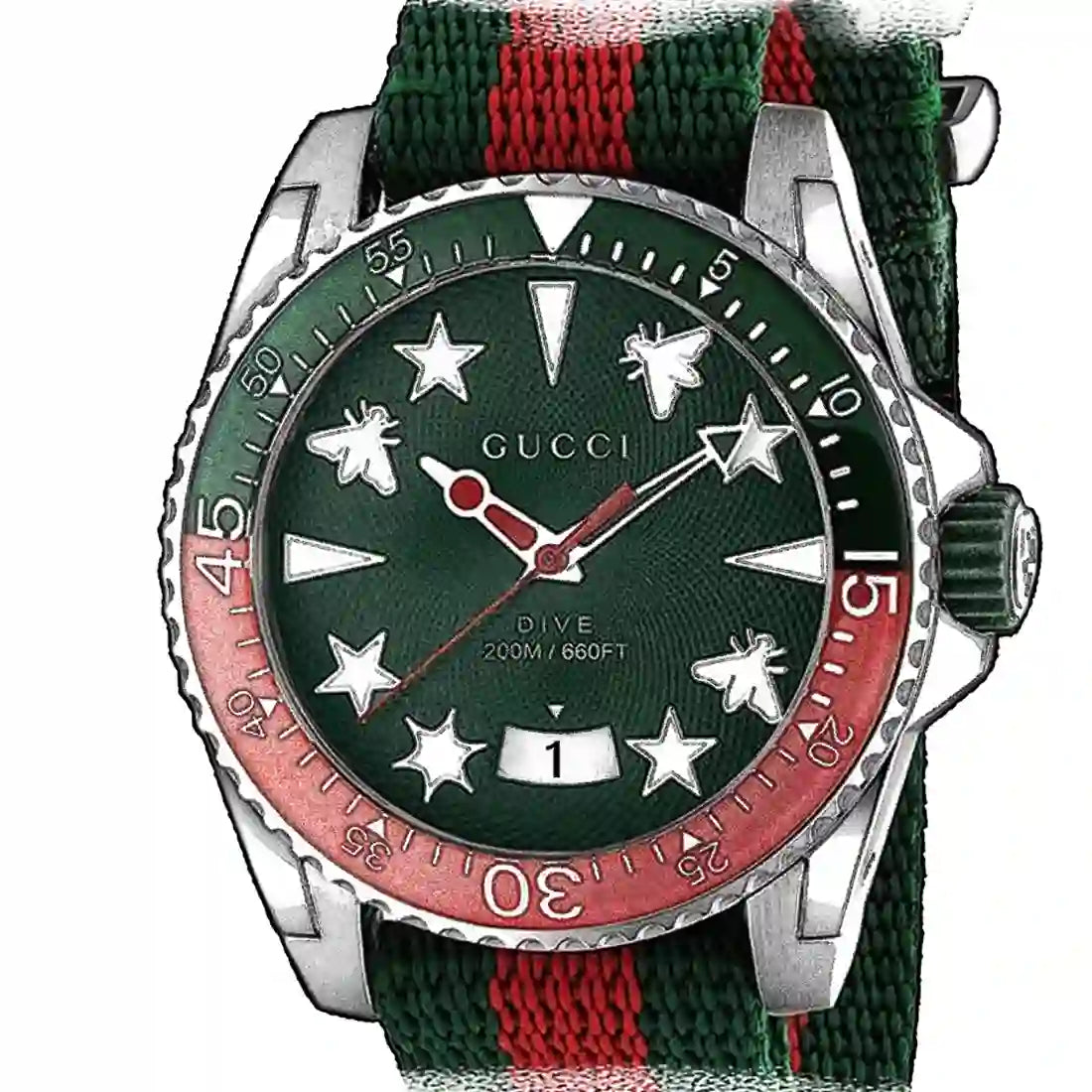 Gucci Dive Quartz Vert