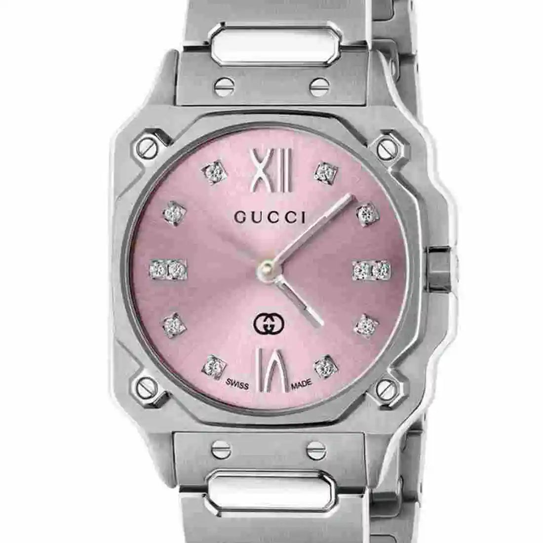 Gucci G-Flat Quarz Rosa