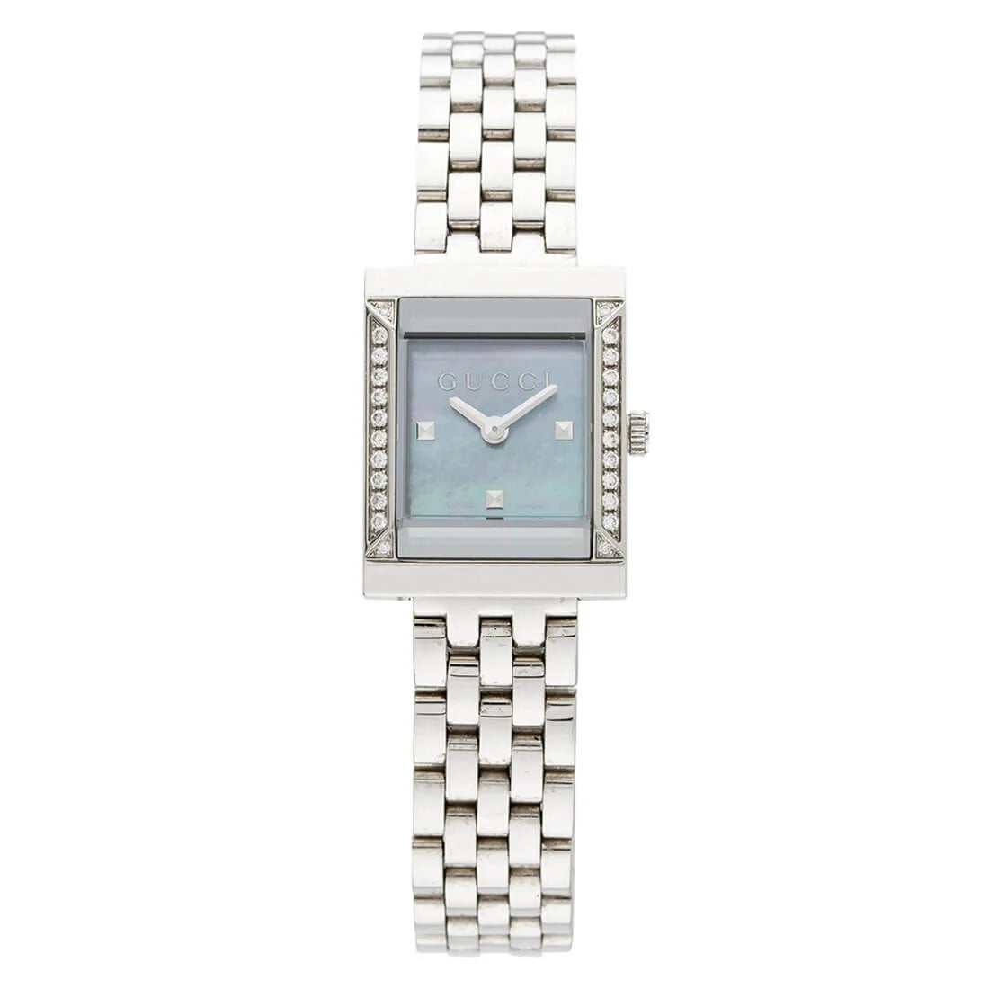 Gucci G-Frame Quarz Perlmutt