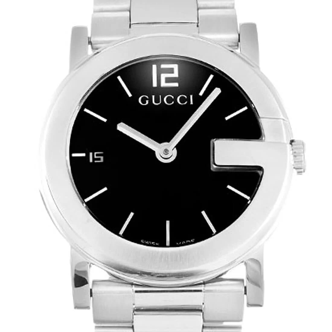 GucciRund Quarz Schwarz