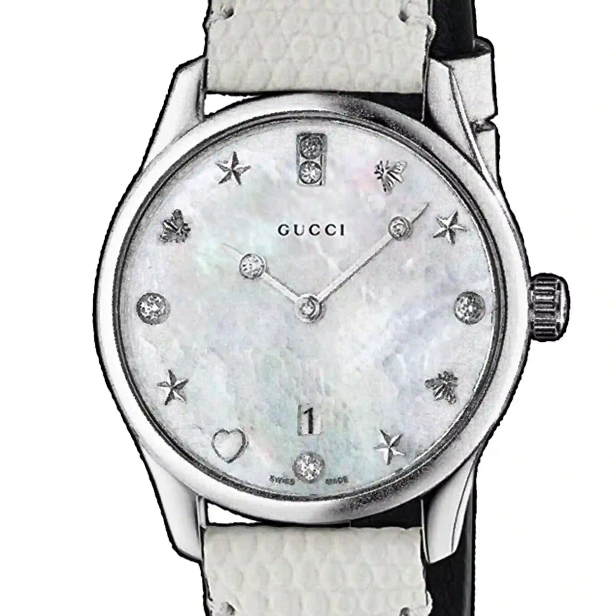 Gucci G-Timeless Quarz Perlmutt