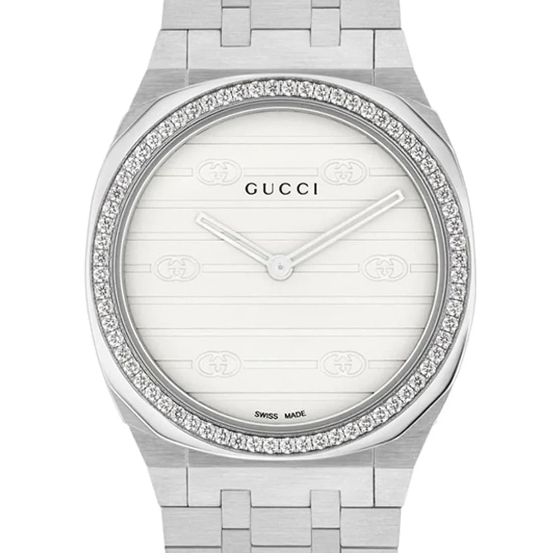 Gucci Gucci 25H Quartz Blanc 30mm