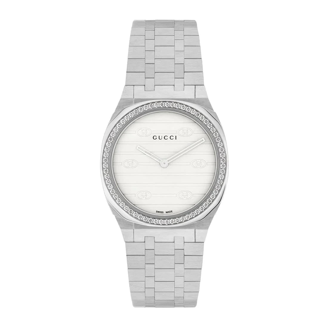 Gucci Gucci 25H Quartz Blanc 30mm