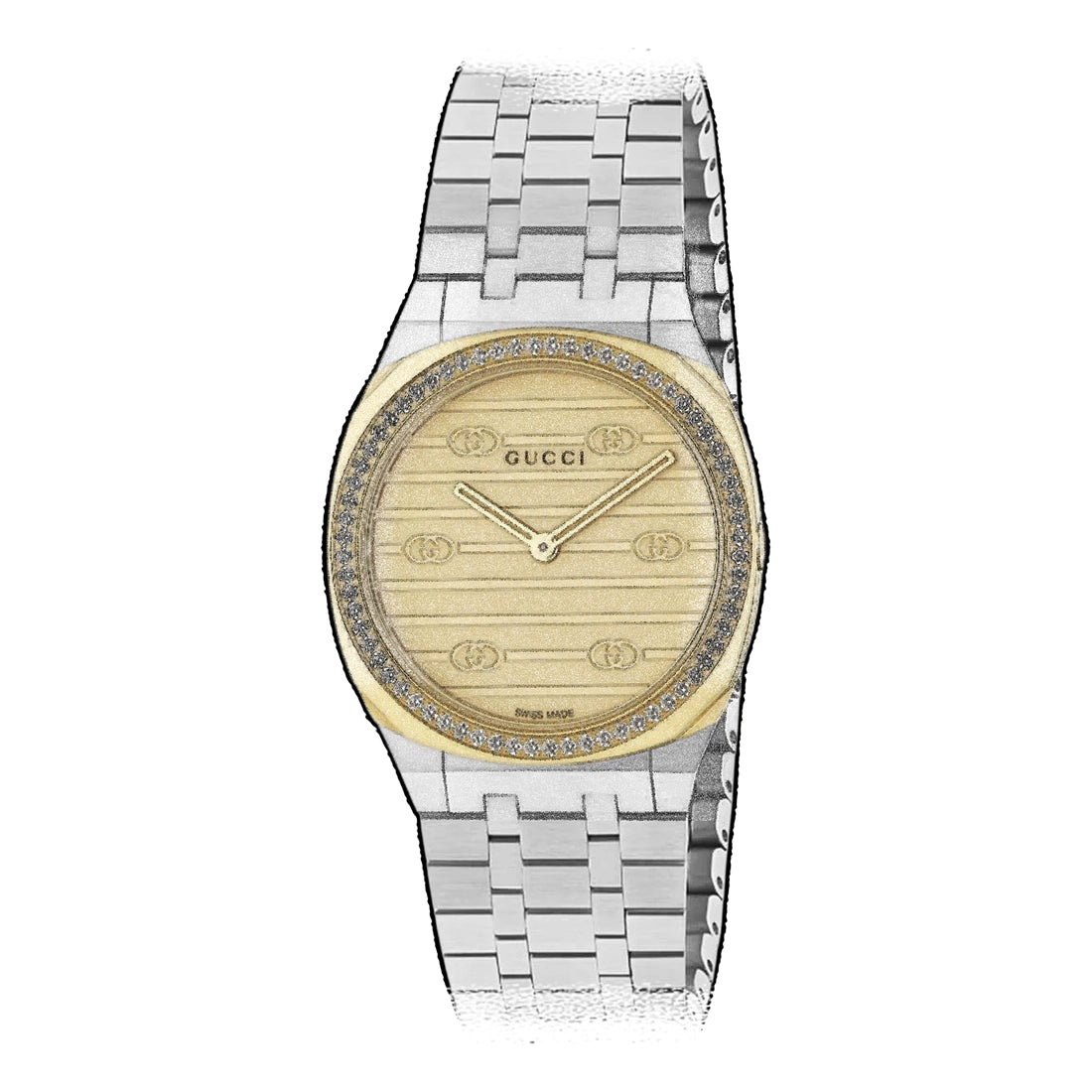 Gucci Gucci 25H Quartz Gold 30mm