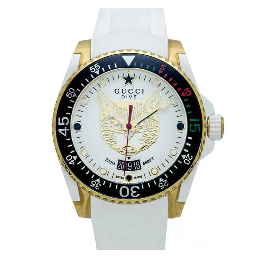 Gucci Gucci Dive Quarz Weiß
