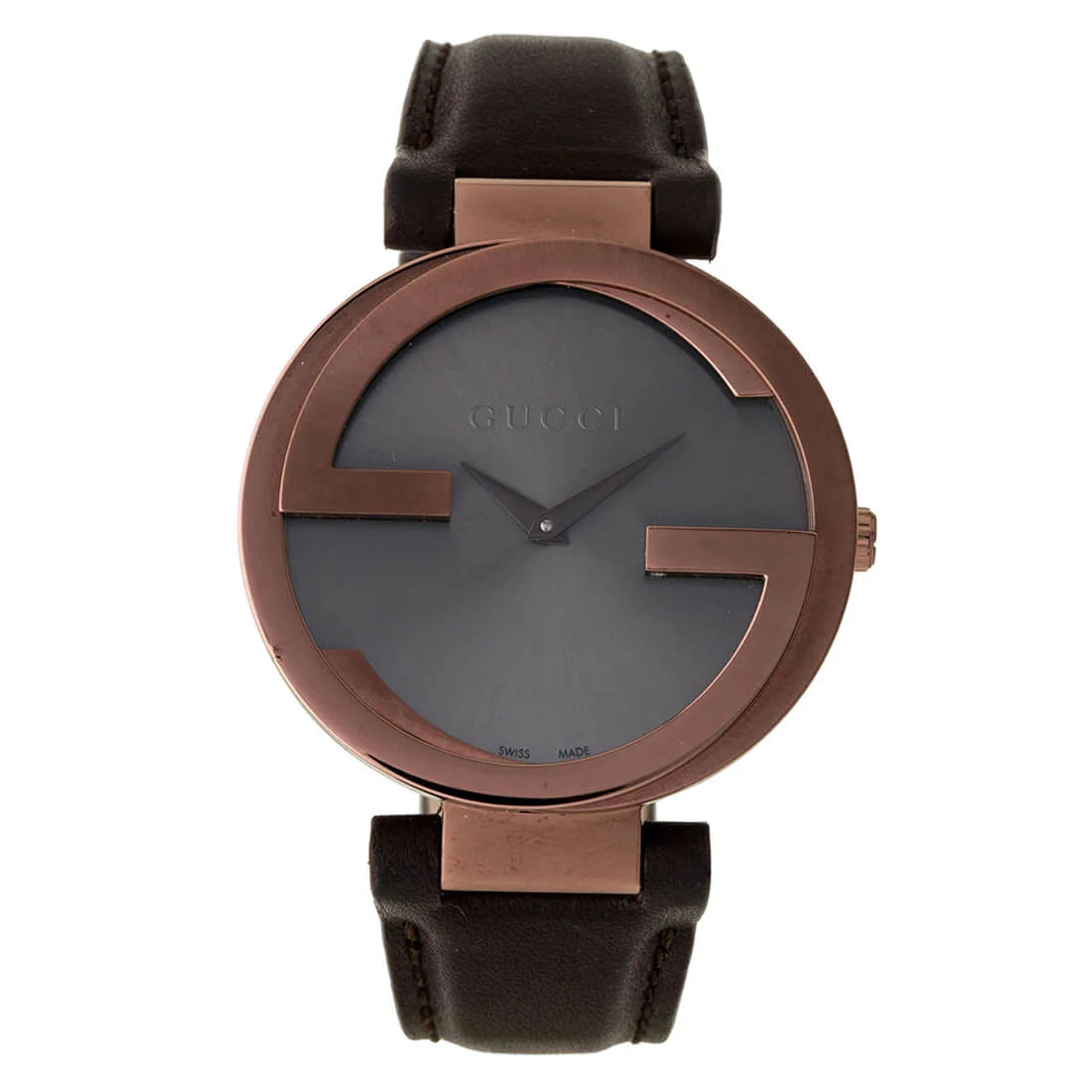 Gucci Interlocking Quarz Braun