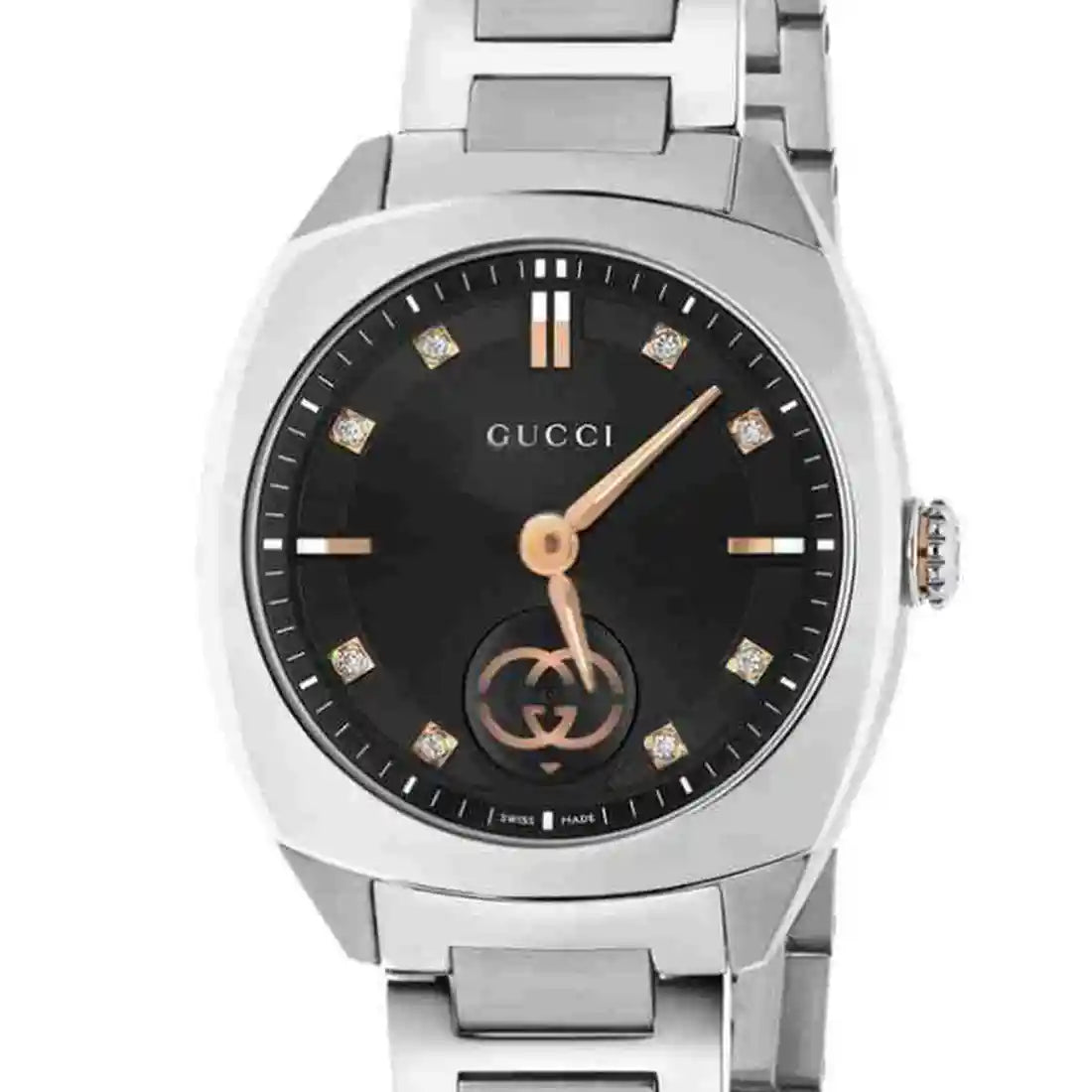 Gucci Interlocking Quarz Schwarz