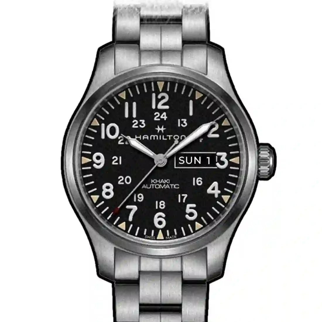 Hamilton Kaki Automatique Noir