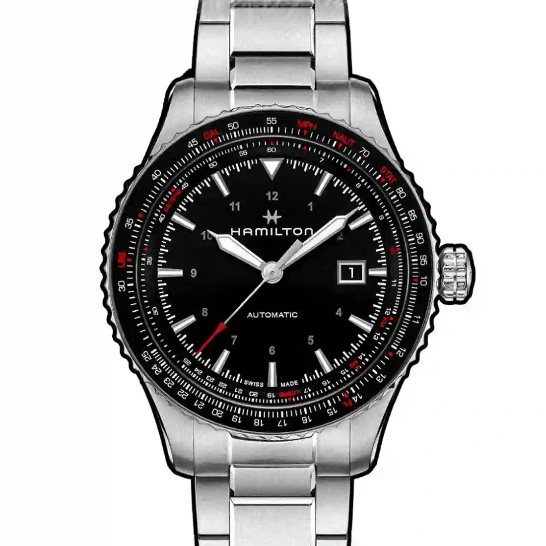 Hamilton Khaki Aviation Automatic Zwart 42 mm