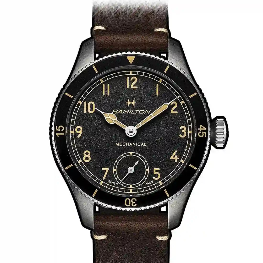 Hamilton Khaki Aviation Manual winding Black 43mm