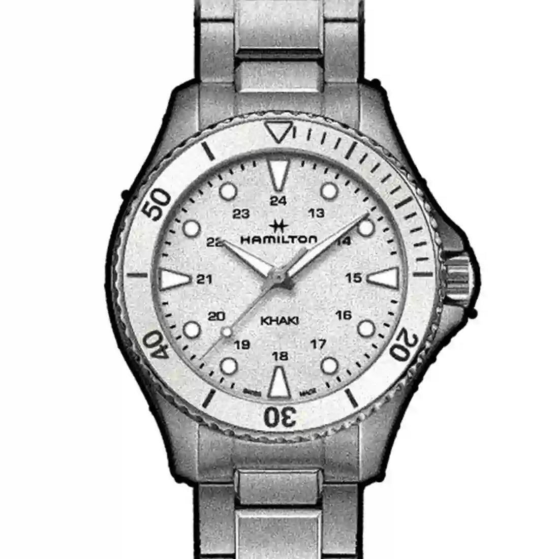 Hamilton Khaki Navy Quartz White 37mm