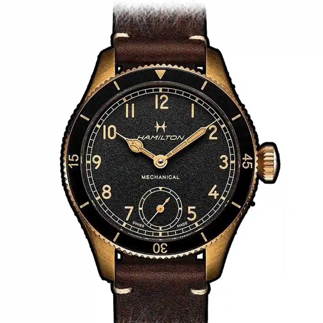 Hamilton Khaki Navy Handopwindbaar Zwart 43 mm