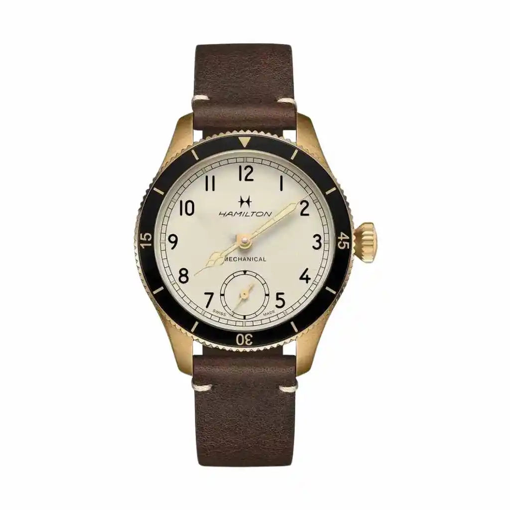 Hamilton Khaki H76709510 Beige Dial Bronze 43mm Watch