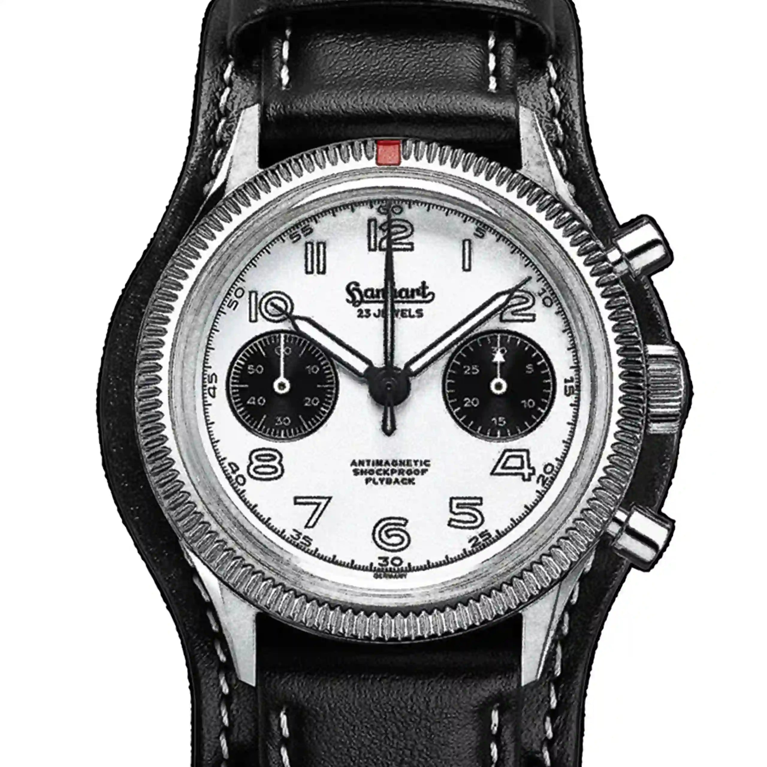 Hanhart Pioneer Manual winding White 39mm