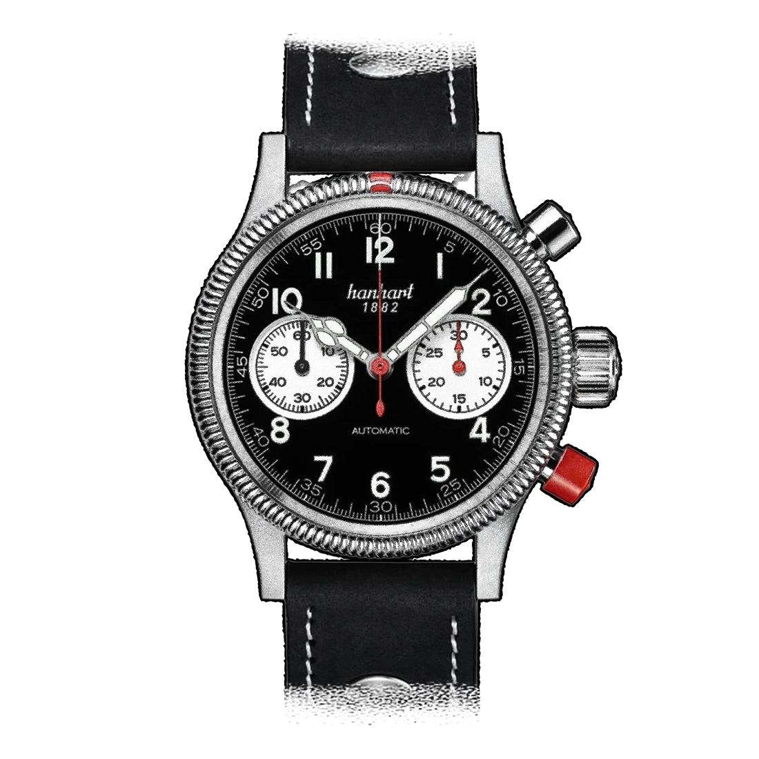 Hanhart Pioneer Automatic Black 40mm
