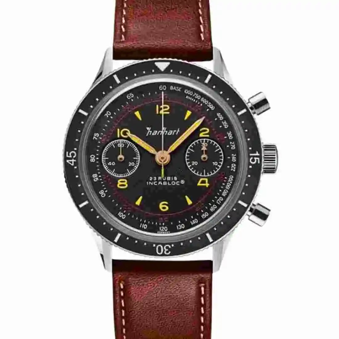 Hanhart 415 ES Manual winding Black 39mm