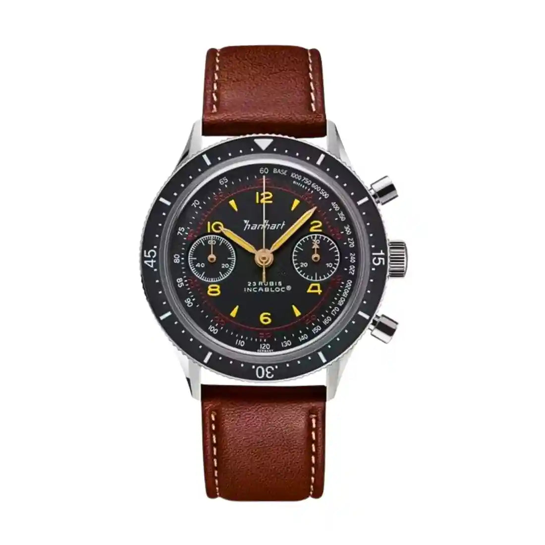 Hanhart 415 ES Manual winding Black 39mm