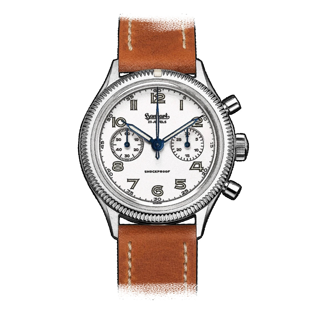 Hanhart Moby Dick Manual winding White 42mm