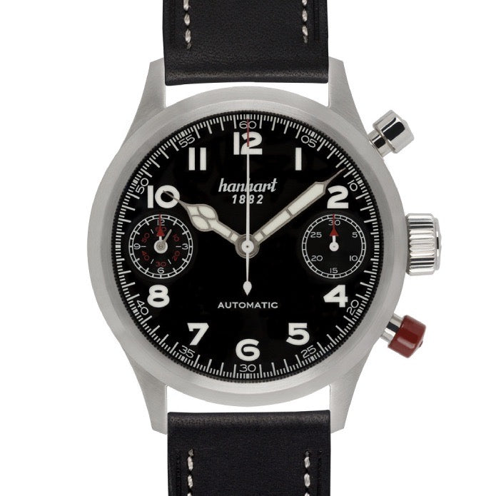 Hanhart Pioneer Automatic Black 45mm