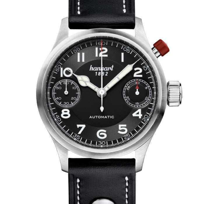 Hanhart Pioneer Automatic Black 45mm