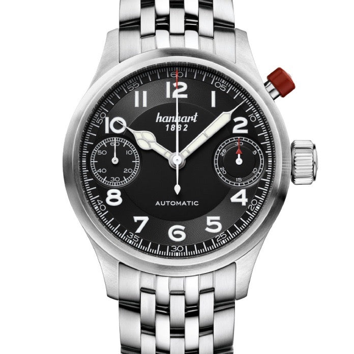 Hanhart Pioneer Automatic Black 45mm