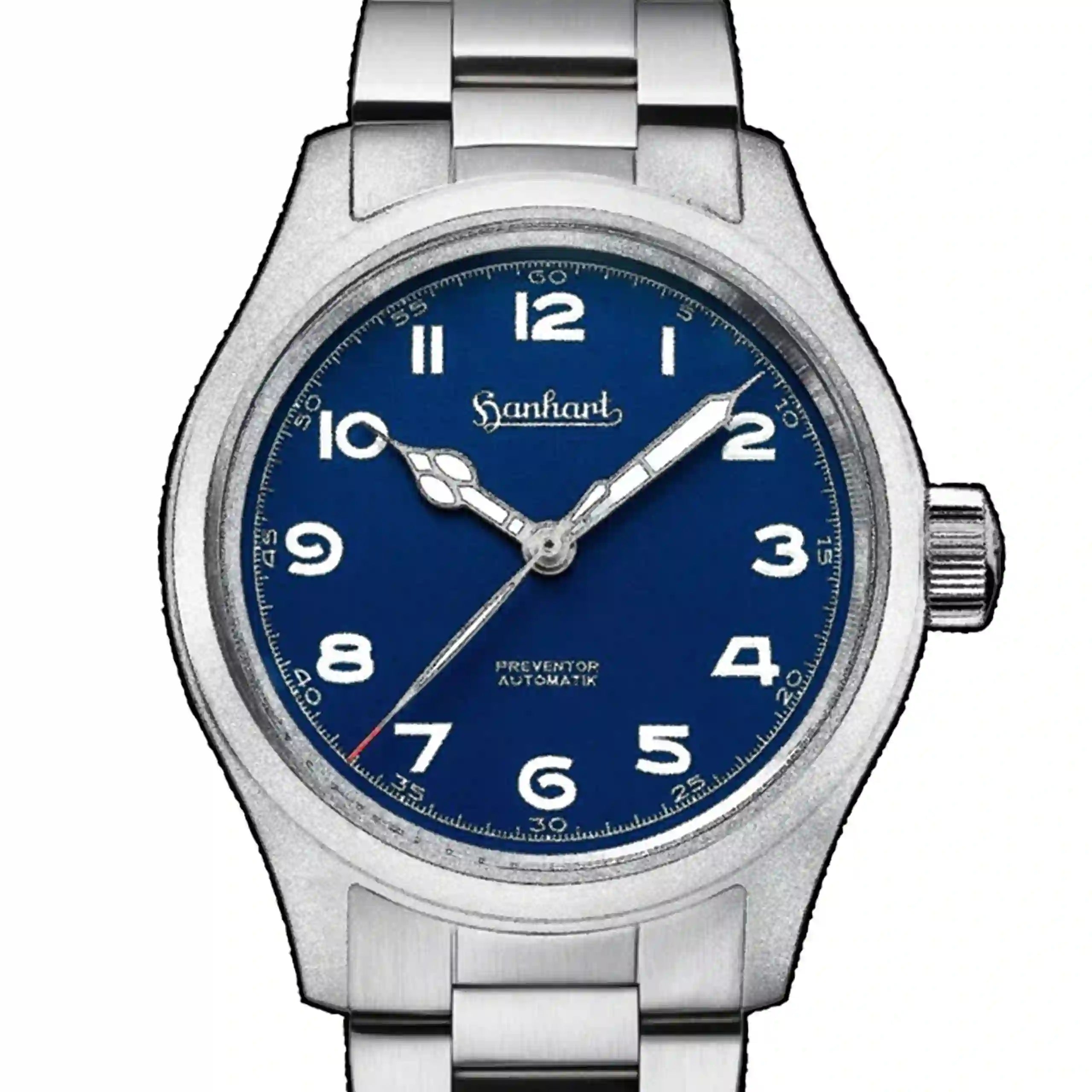 Hanhart Pioneer Preventor HD12 Automatic Blue 39mm