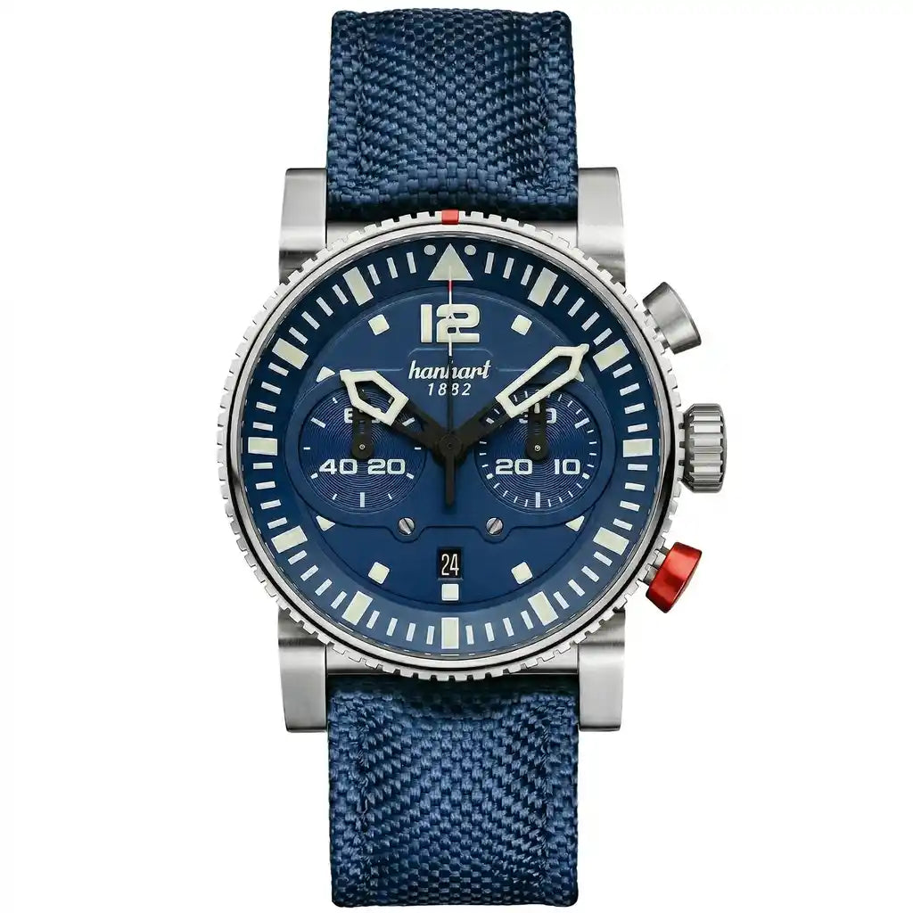 Hanhart Primus Automatic Blue 44mm