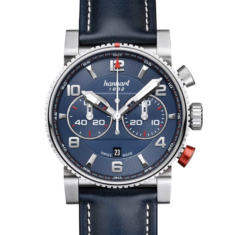 Hanhart Primus Automatic Blue 44mm