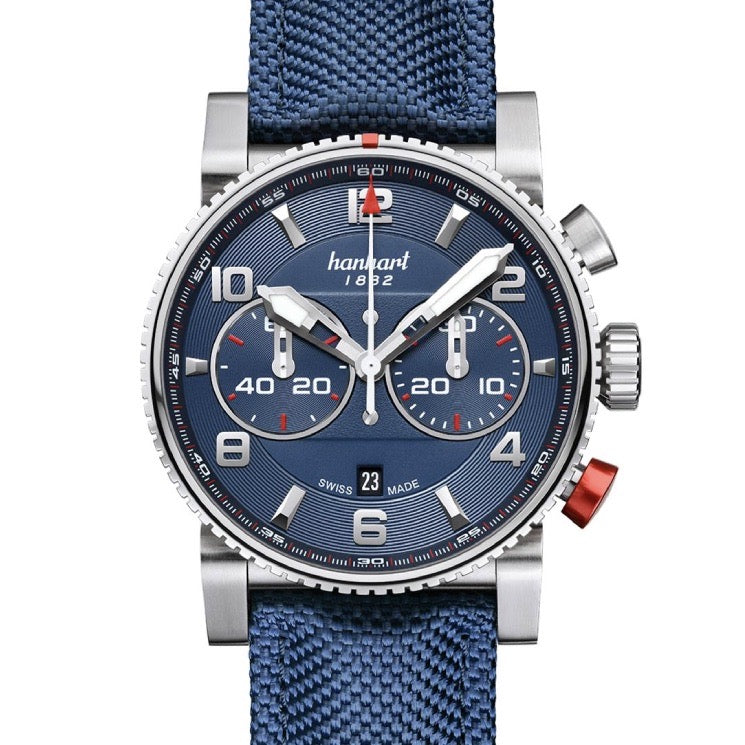 Hanhart Primus Automatic Blue 44 mm