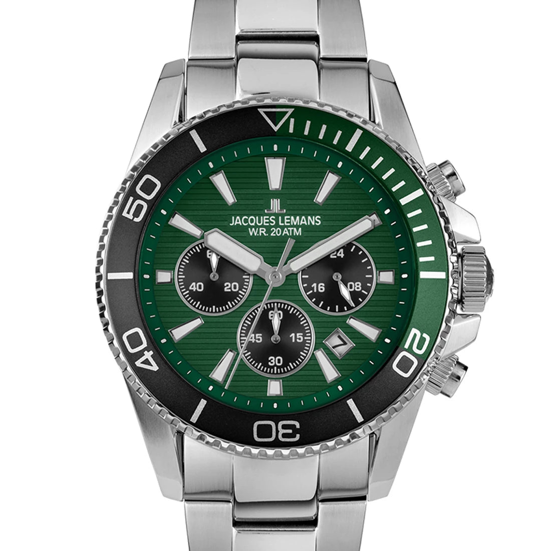 Jacques Lemans Liverpool Diver Quartz Green 44mm