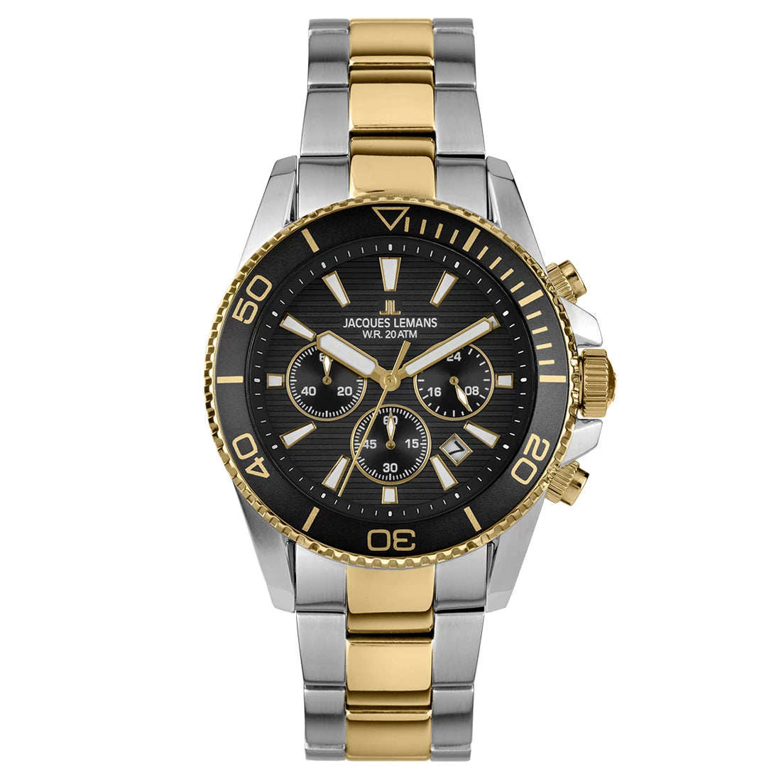 Jacques Lemans Liverpool Diver Quarz Schwarz