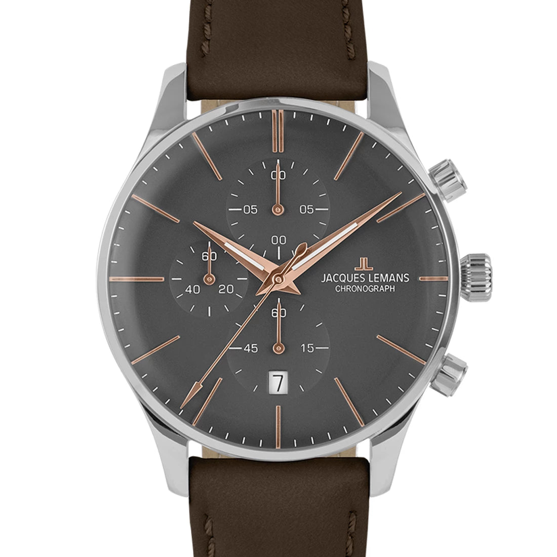 Jacques Lemans London Quartz Grijs 40 mm