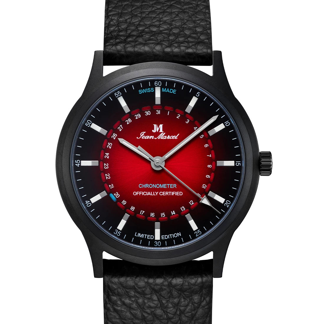 Jean Marcel Stealth COSC Chronometer Automatic Red 41mm