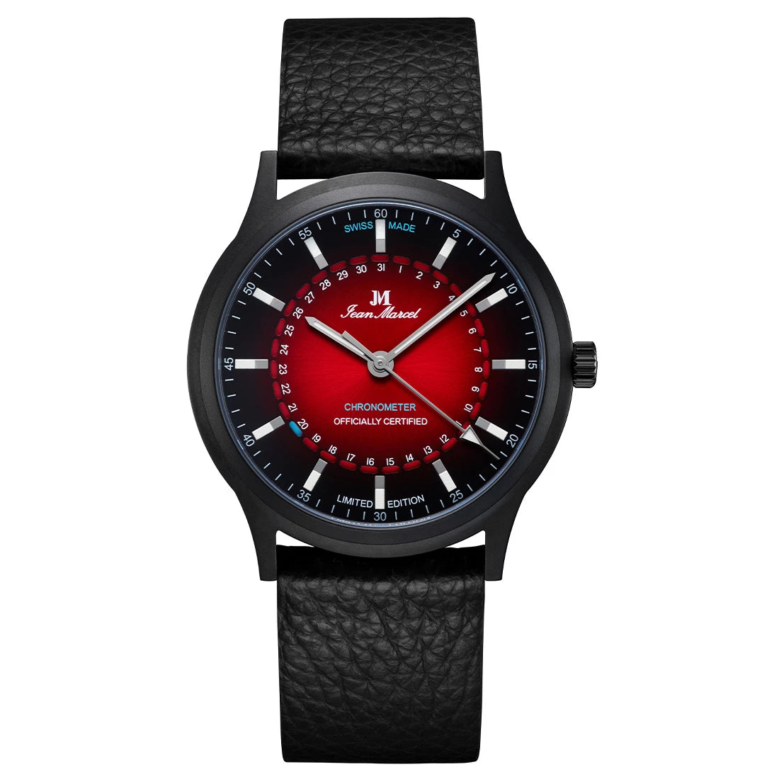 Jean Marcel Stealth COSC Chronometer Automatic Red 41mm