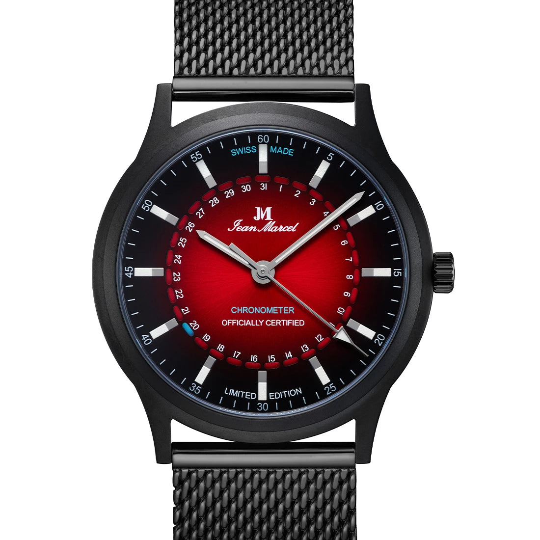 Jean Marcel Stealth COSC Chronometer Automatic Red 41mm