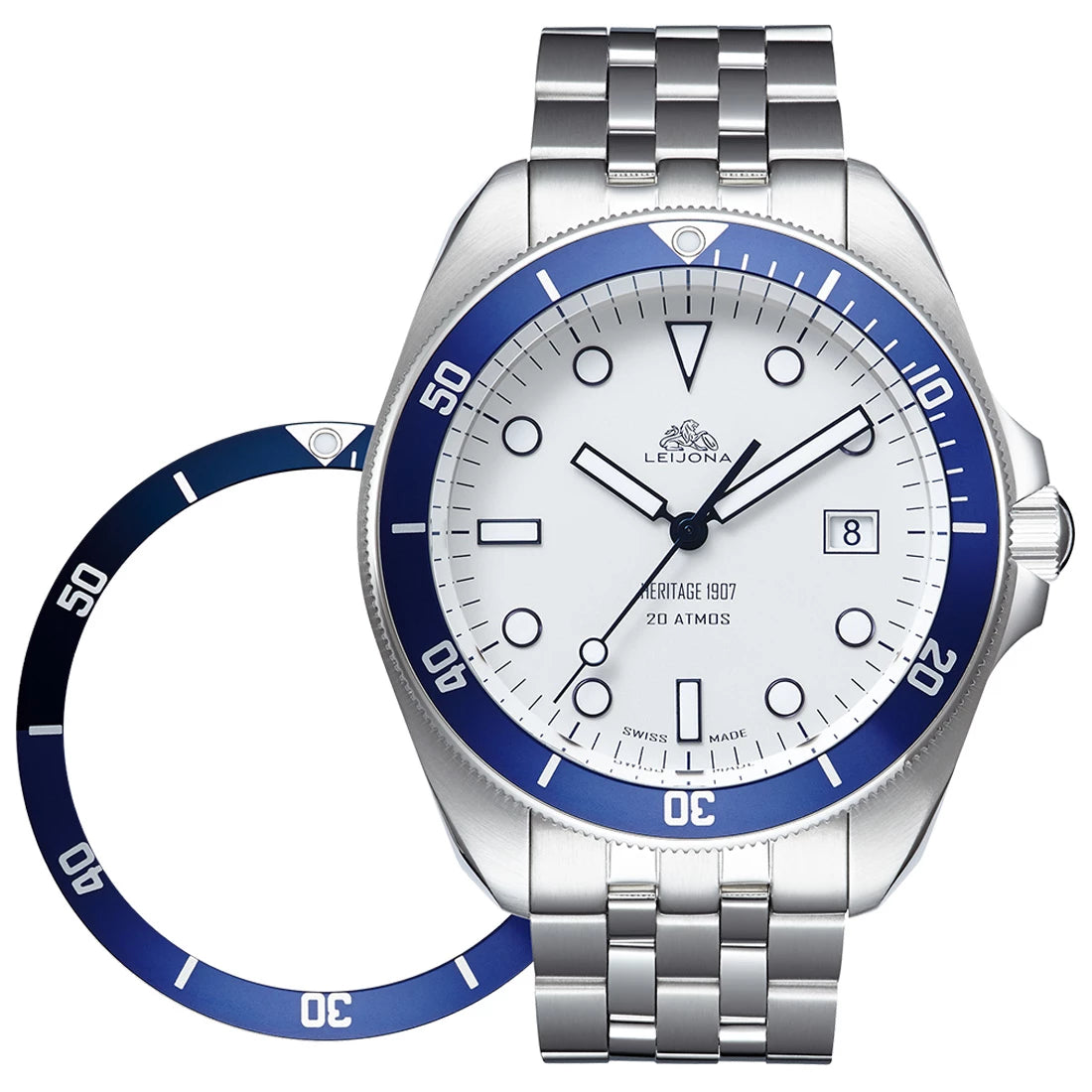 Voutilainen x Leijona Försti Diver Automatique Blanc 41mm