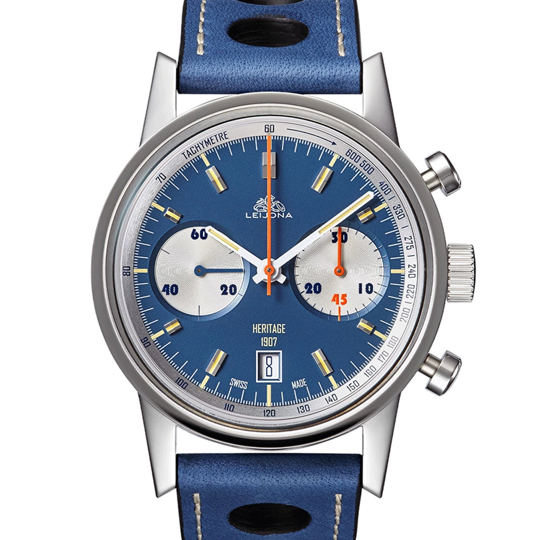 Voutilainen x Leijona Urho Chrono Automatic Blue 42mm