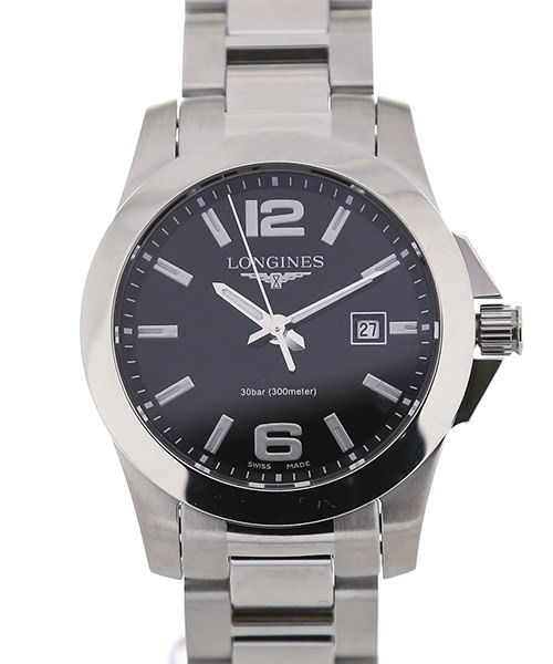 Longines Conquest Quartz Zwart 30 mm