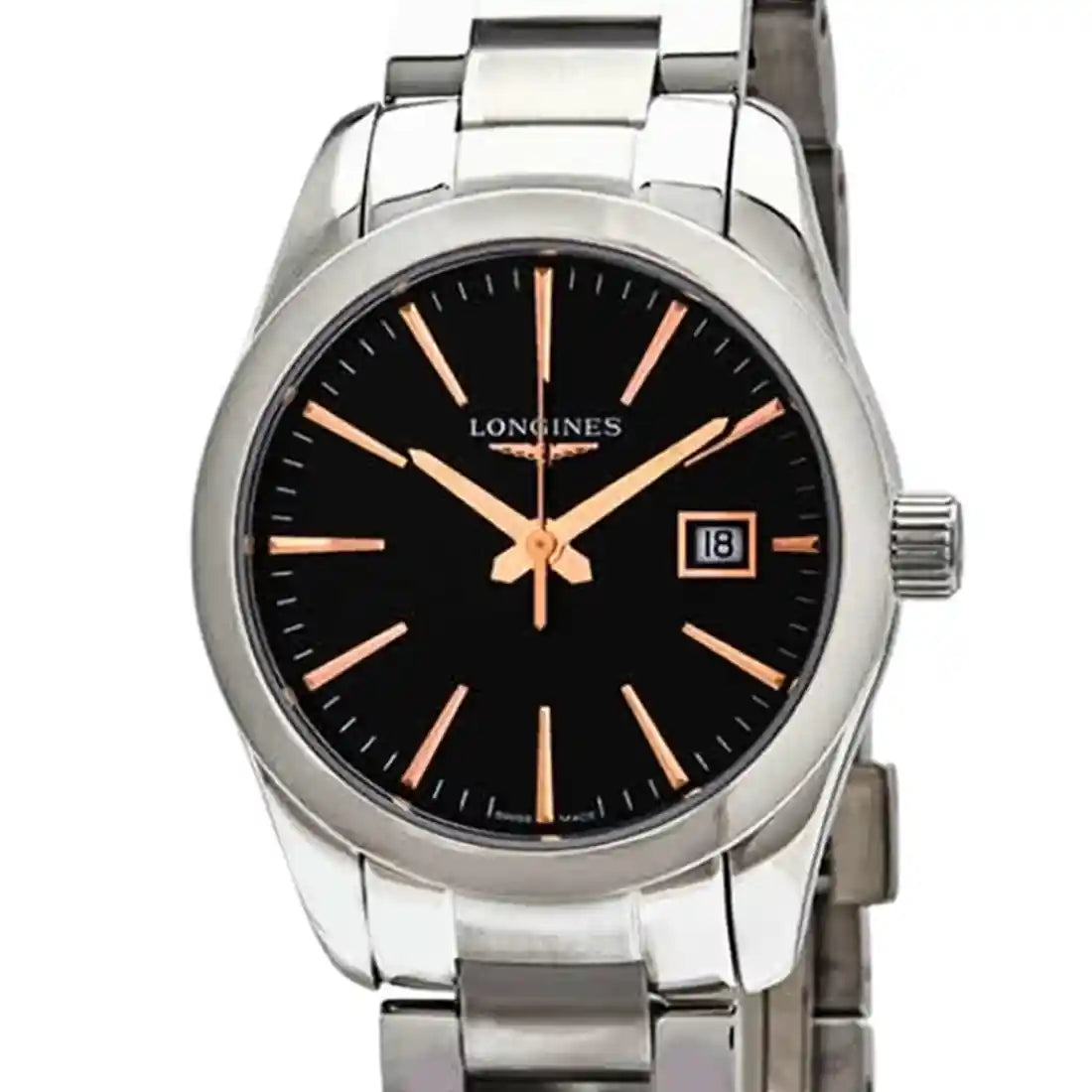 Longines Conquest Quartz Zwart 30 mm