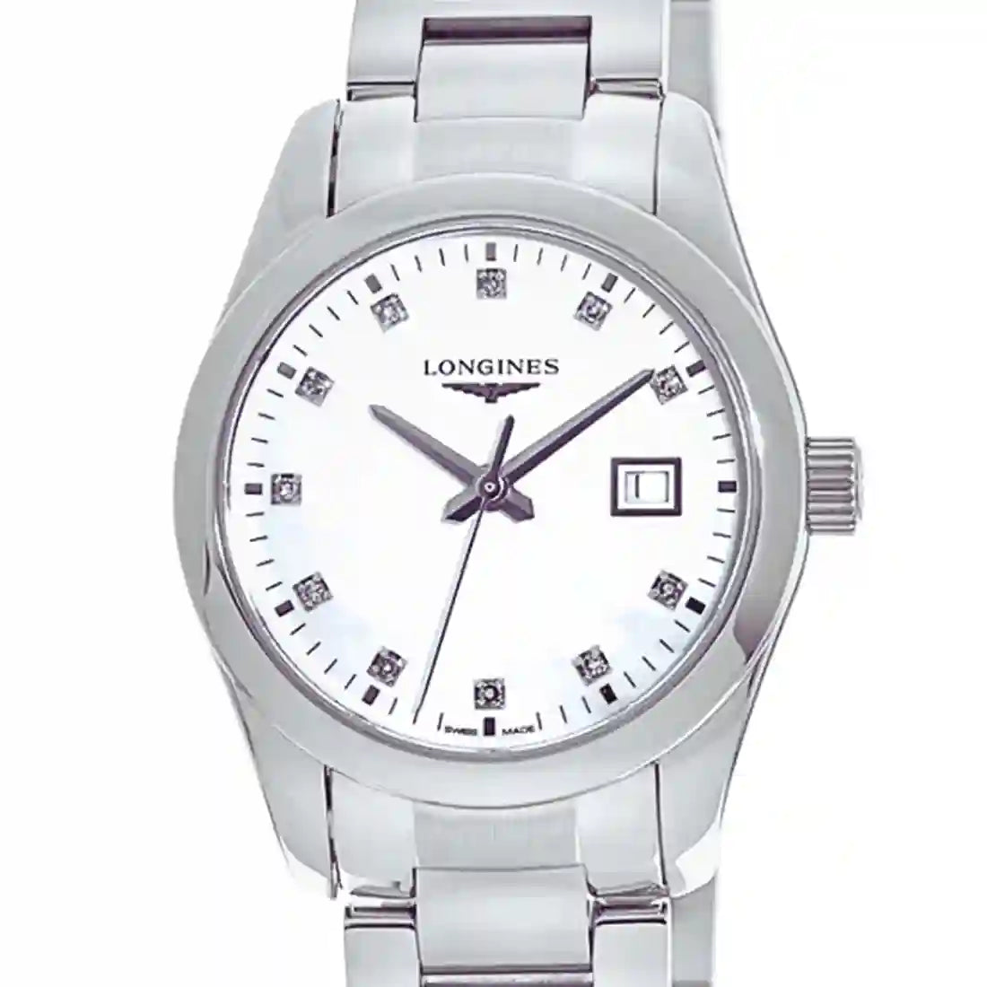 Longines Conquest Quartz Mother of Pearl 30mm