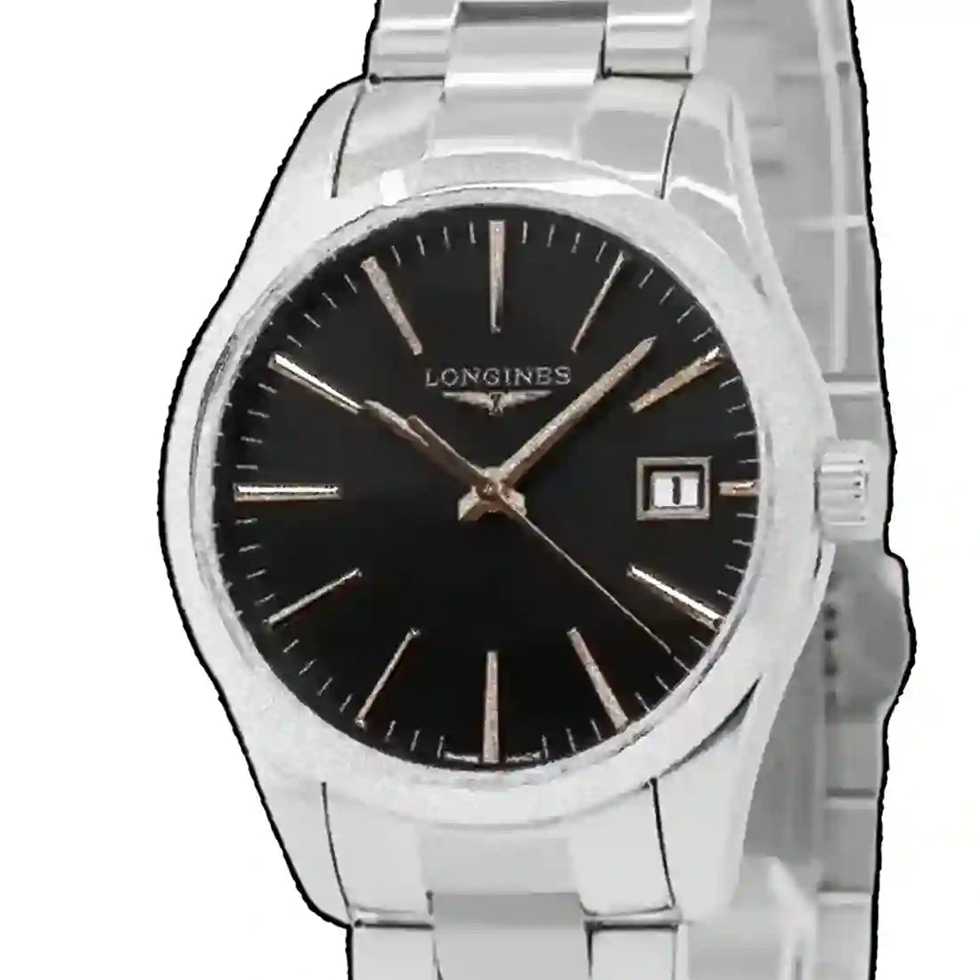 Longines Conquest Quartz Zwart 34 mm