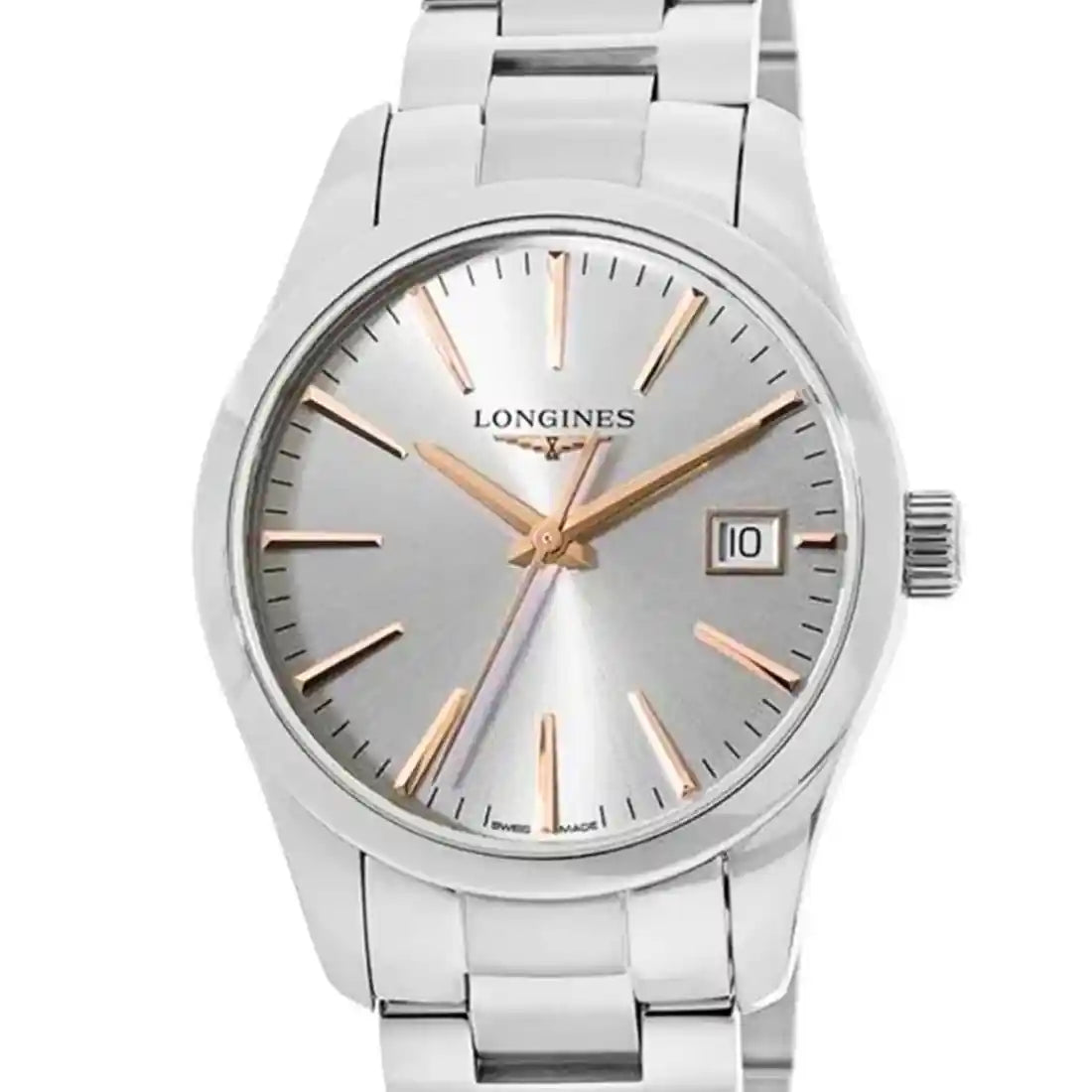 Longines Conquest Quartz Zilver 34 mm