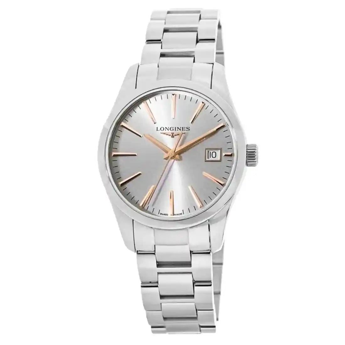 Longines Conquest Quartz Zilver 34 mm