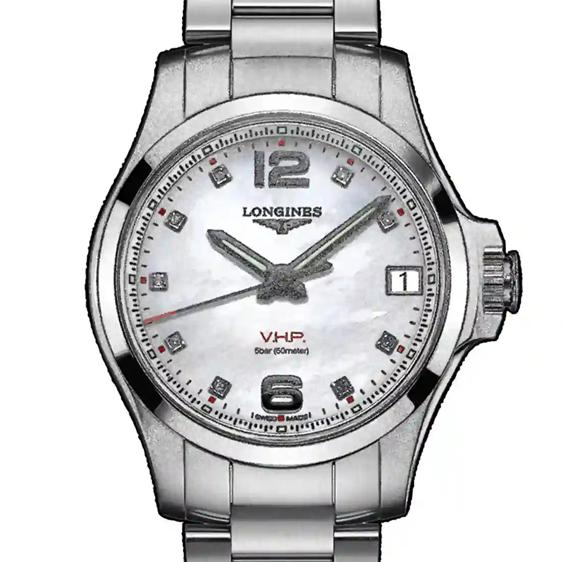 Longines Conquest Quartz met parelmoer 36 mm