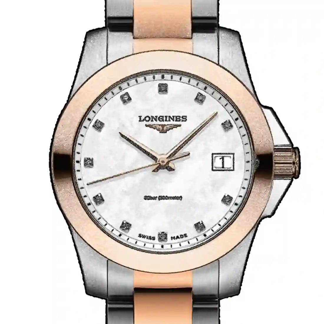 Longines Conquest Quarz Perlmutt