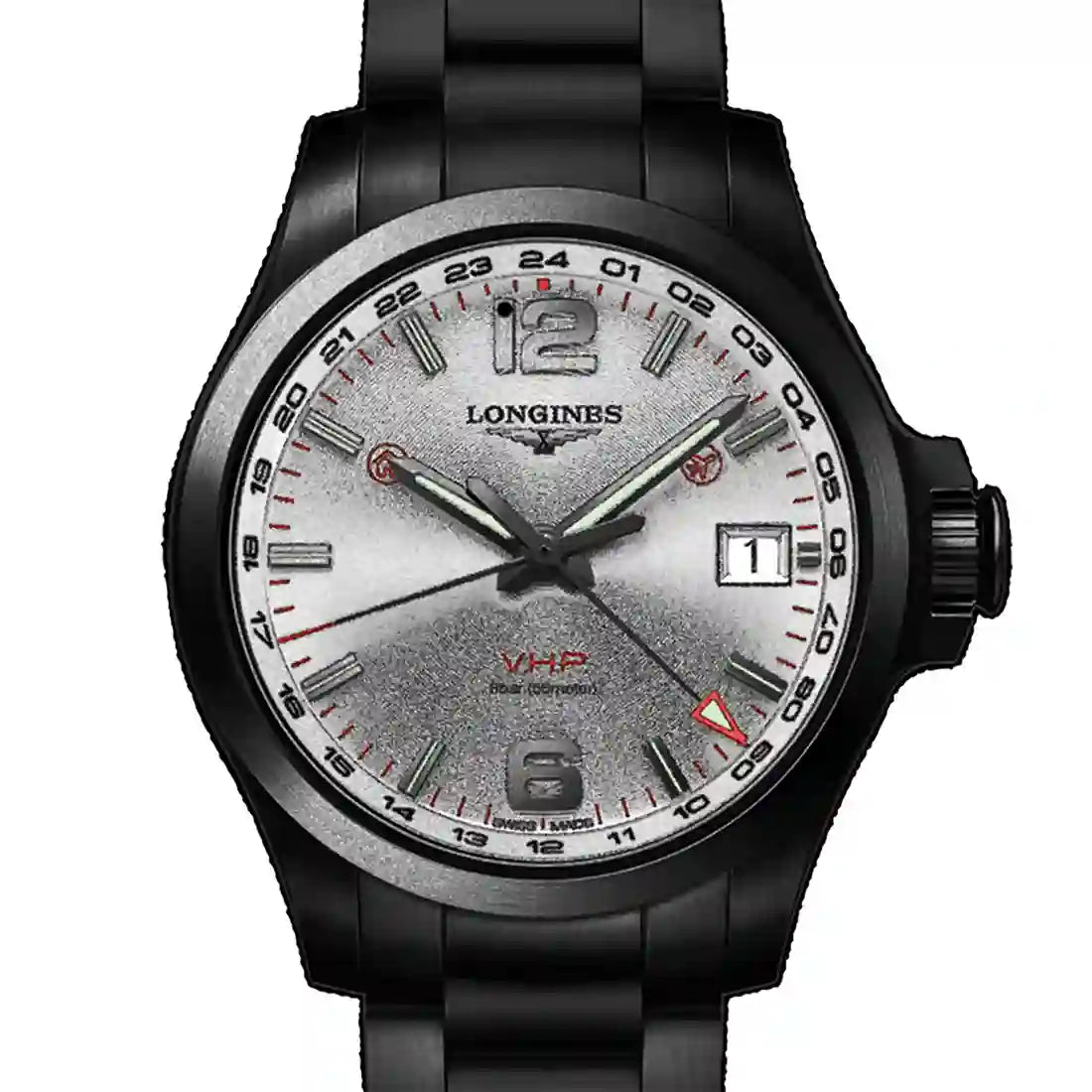 Longines Conquest Quarz Silber