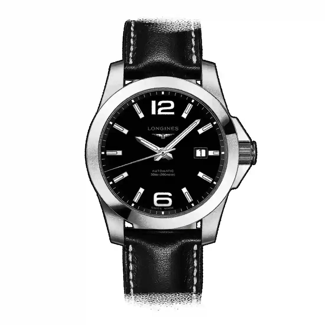 Longines Conquest Automatik Schwarz