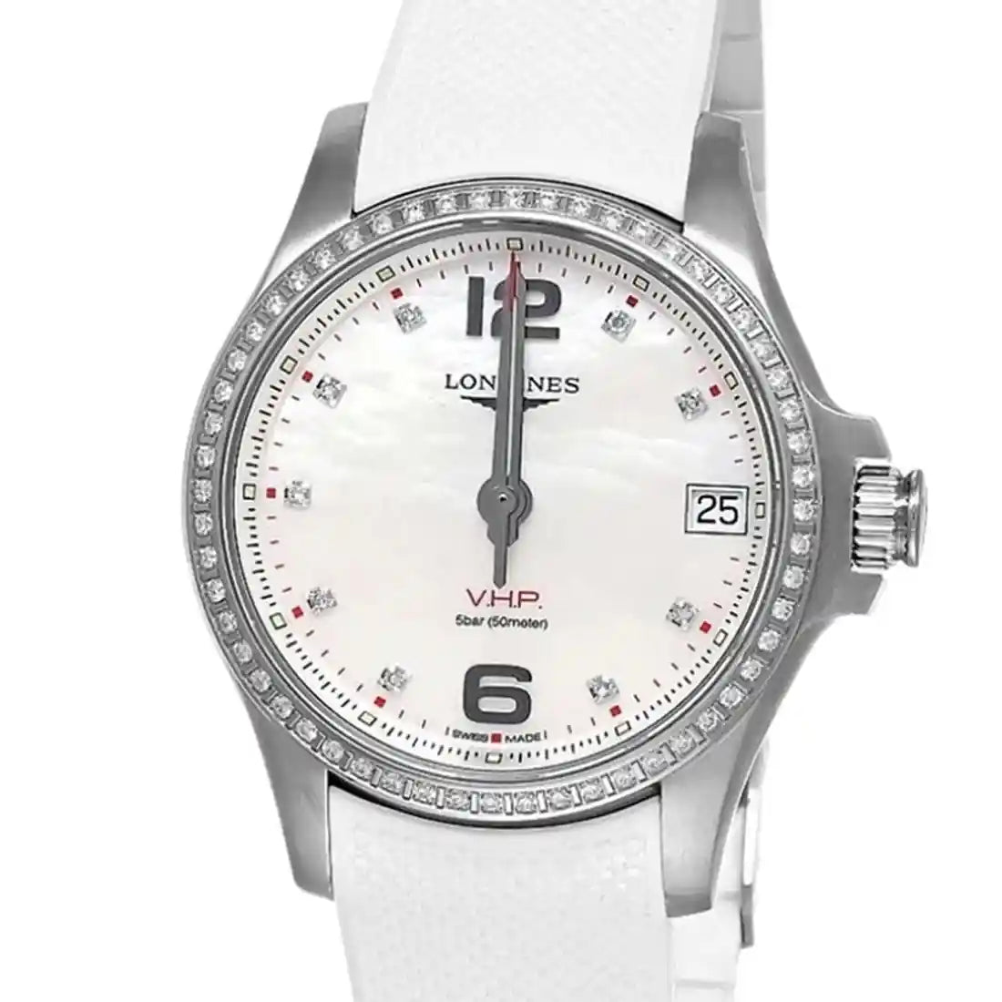 Longines Conquest Quartz met parelmoer 36 mm