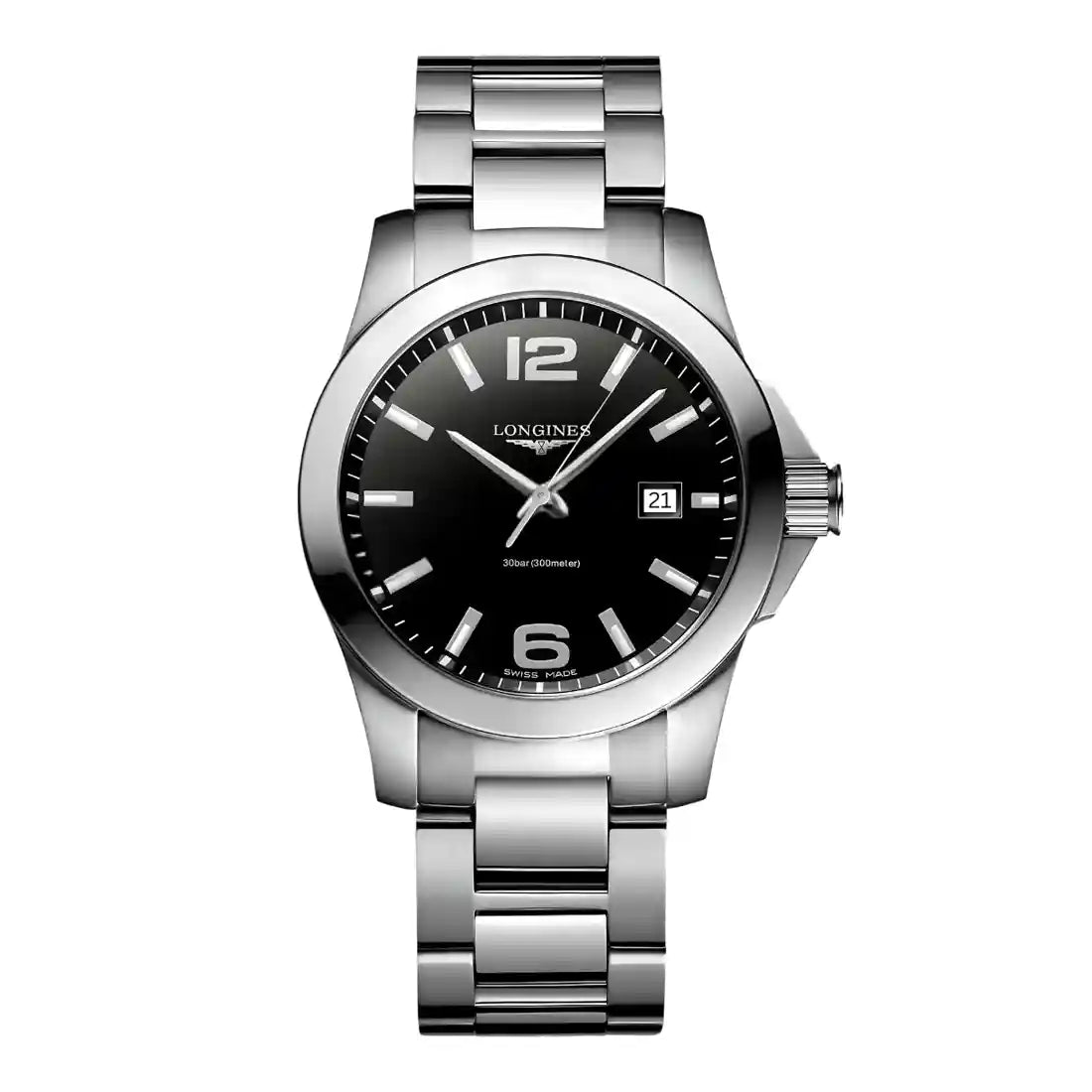Longines Conquest Quartz Zwart 34 mm