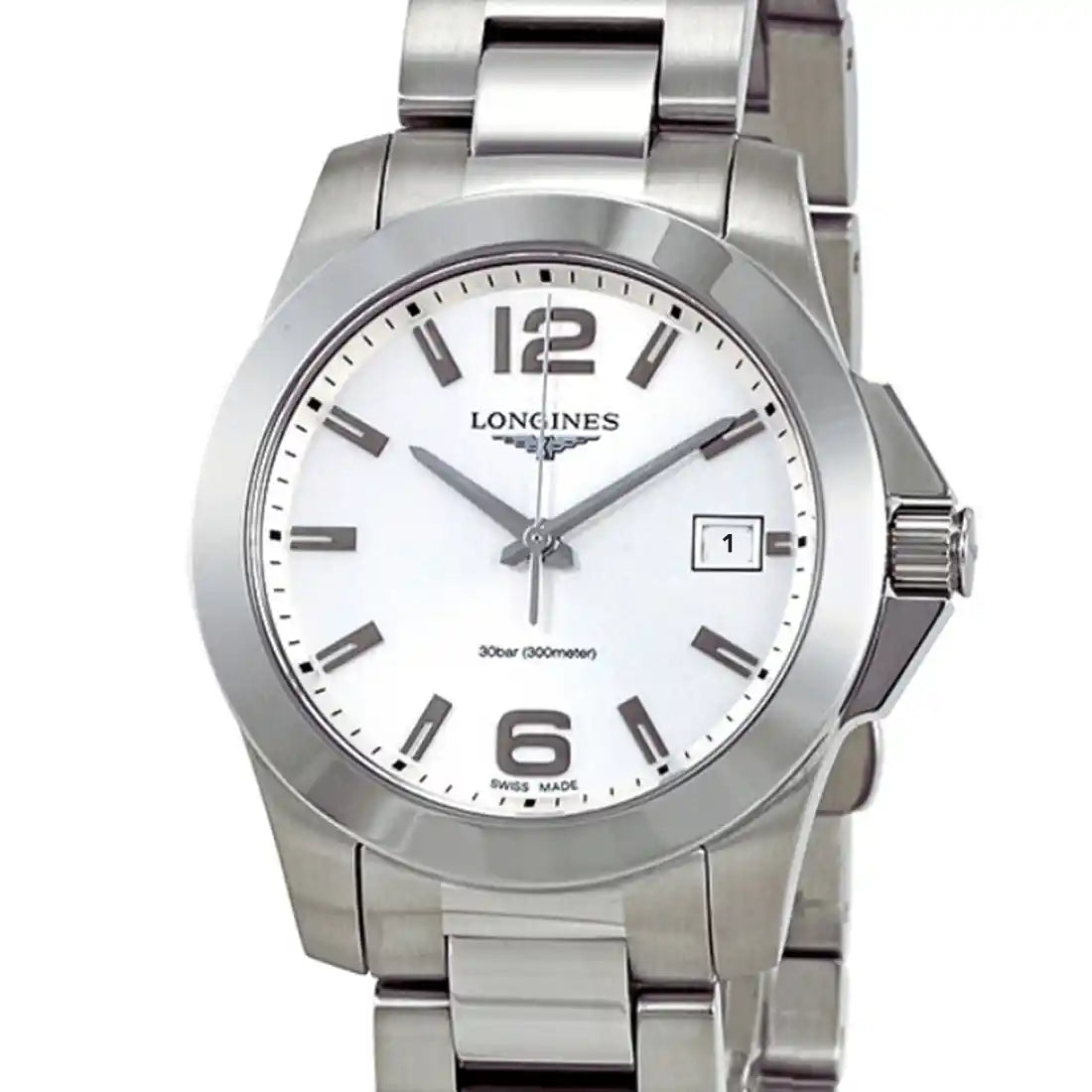 Longines Conquest Quartz Zilver 34 mm